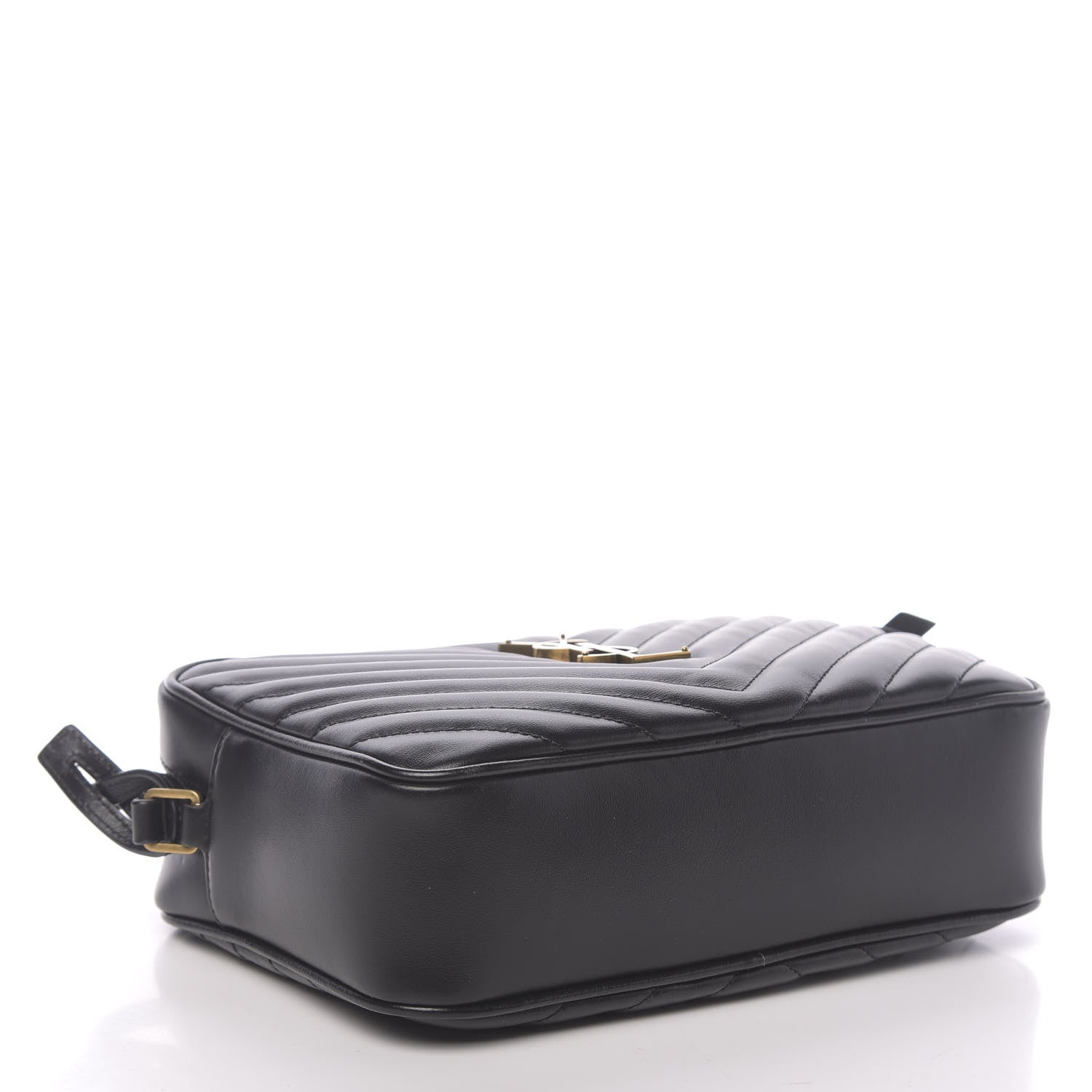Saint Laurent Calfskin Matelasse Monogram Lou Camera Bag Black 4 of 9