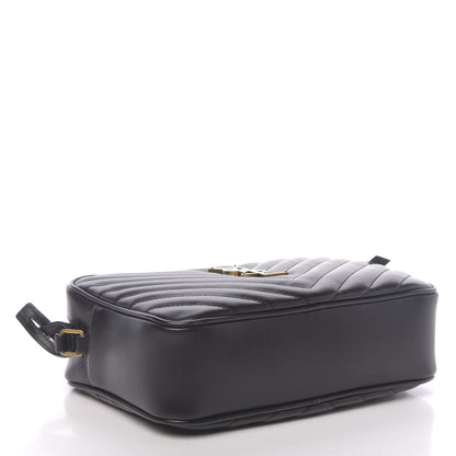 Saint Laurent Calfskin Matelasse Monogram Lou Camera Bag Black 4 of 9