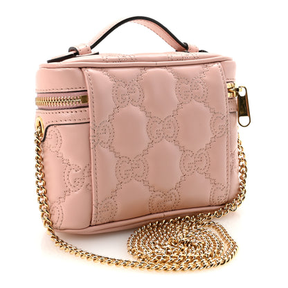Gucci Calfskin GG Matelasse Mini Top Handle Bag Perfect Pink 3 of 10