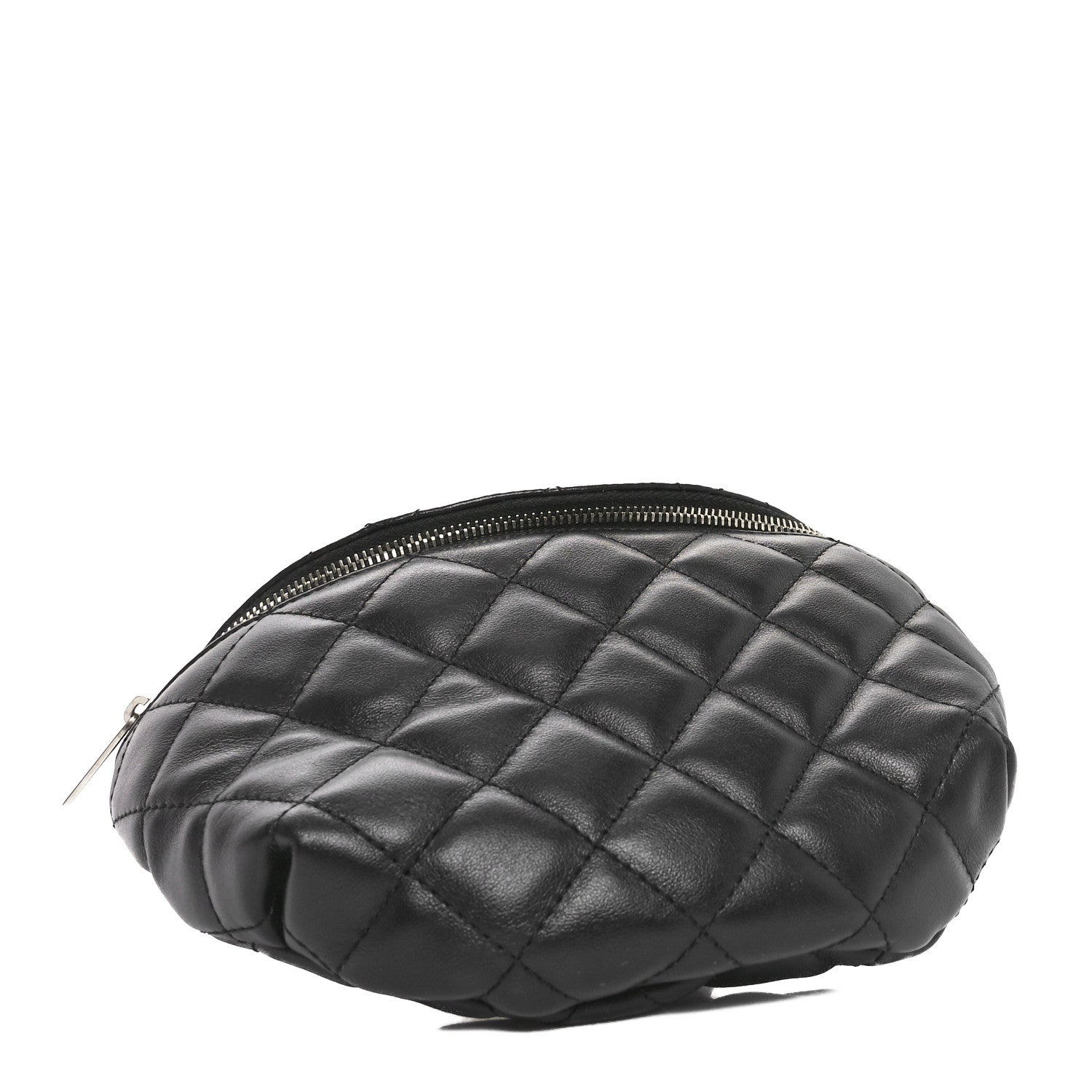 Chanel Calfskin Quilted Waist Belt Bag Black 3 of 9