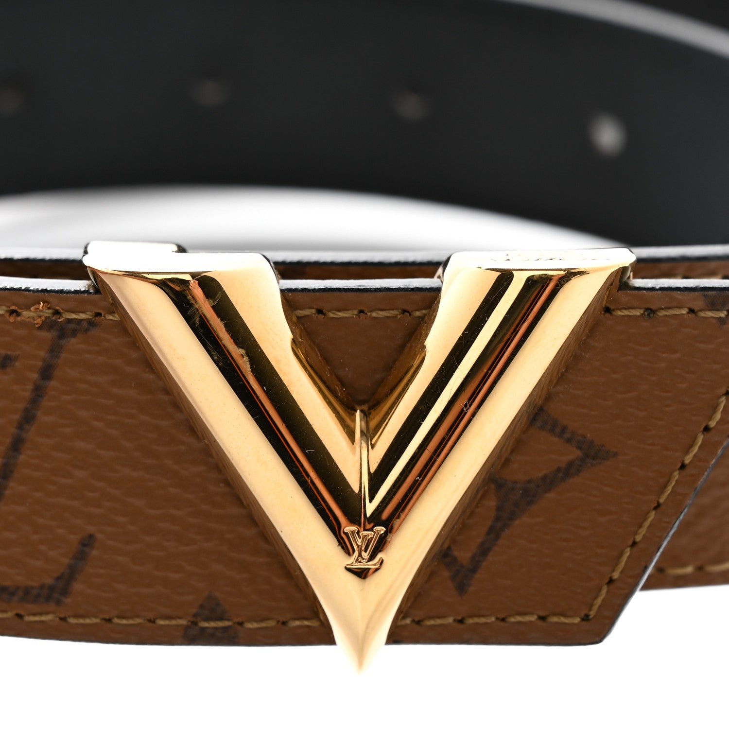 Louis Vuitton Monogram Essential V 30 MM Belt 85 34 6 of 9
