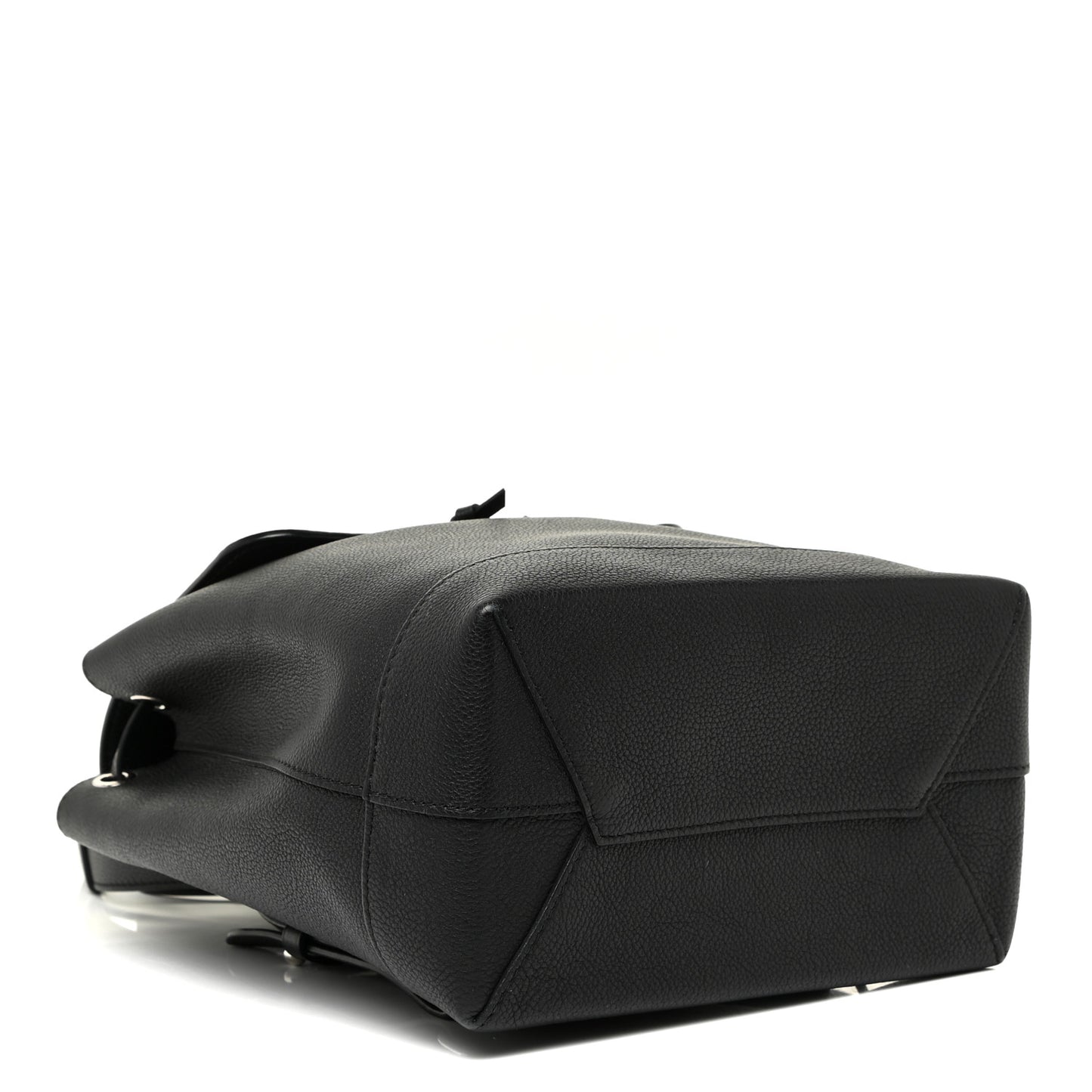 Calfskin Lockme Backpack Black