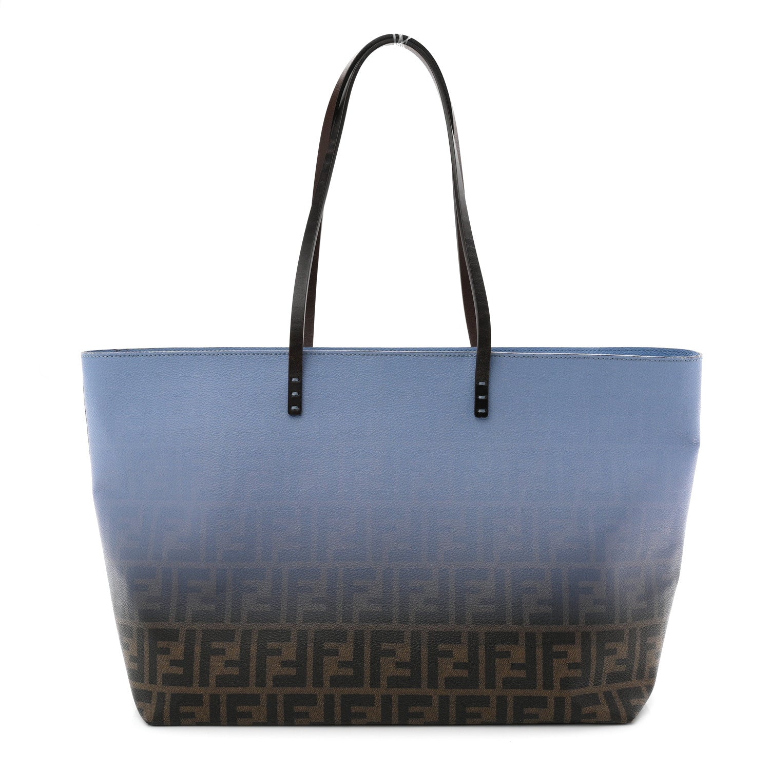Fendi Zucca Spalmati Ombre Medium Roll Tote Tobacco Nebula 1 of 10
