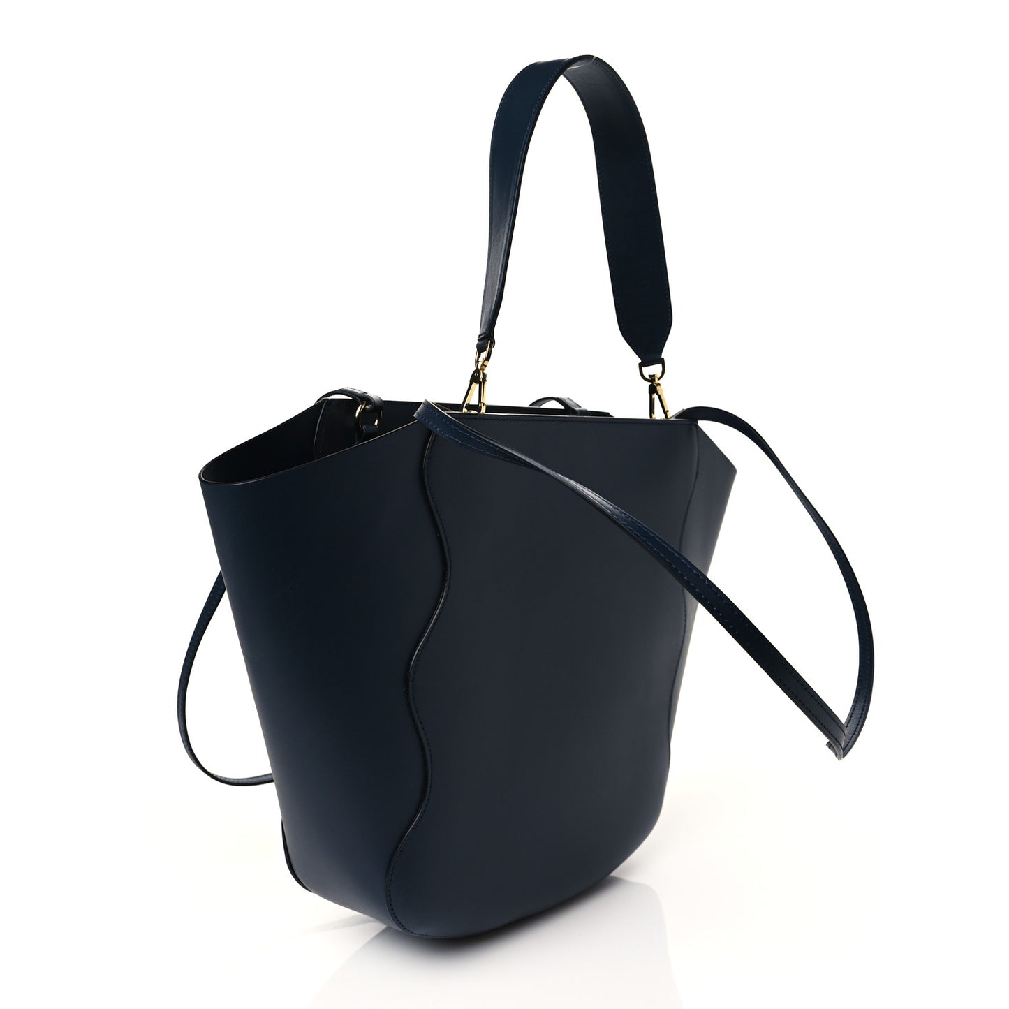 Calfskin Mini Ocean Tote Blue