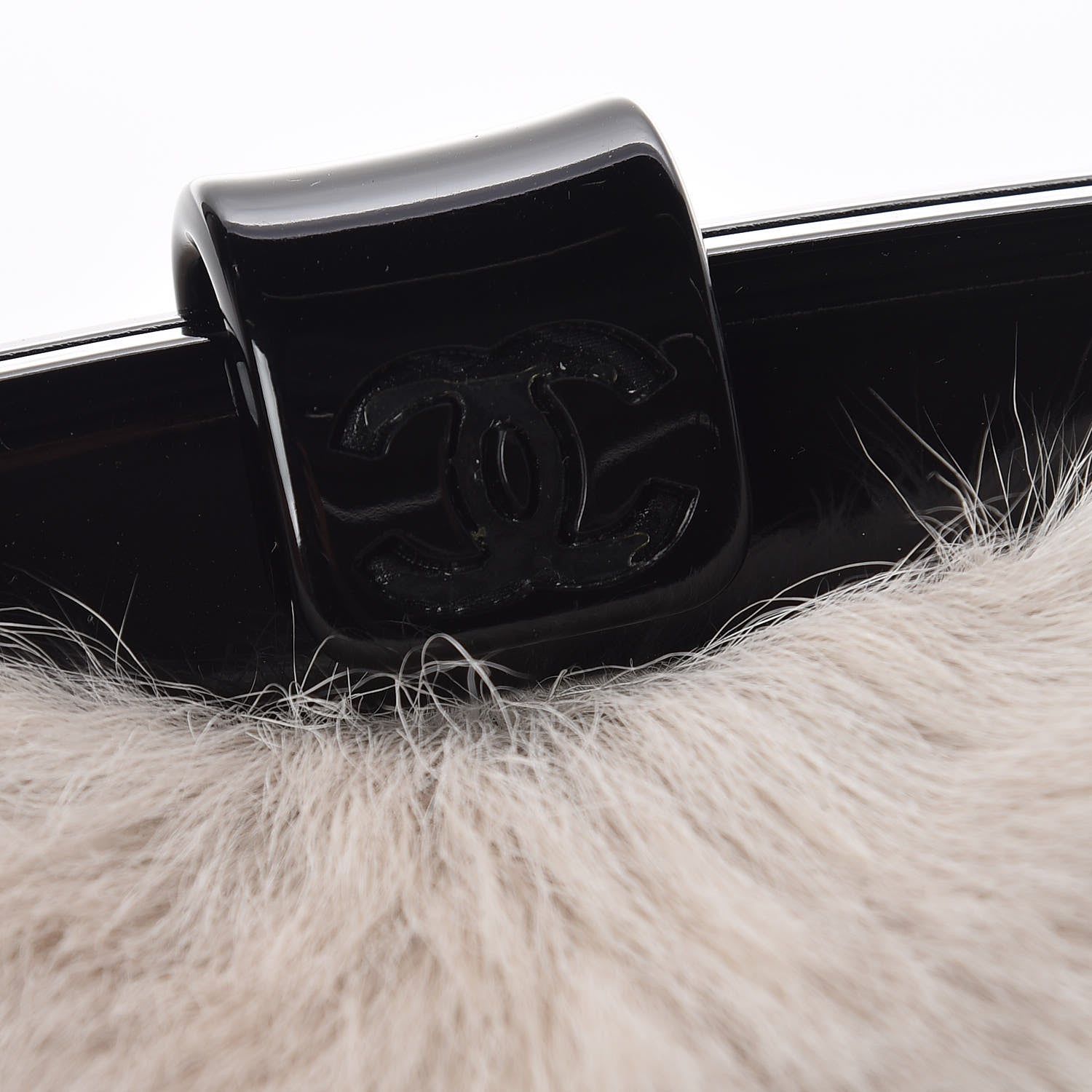 Chanel Rabbit Fur N°5 Frame Bag Beige 417229 – FASHIONPHILE