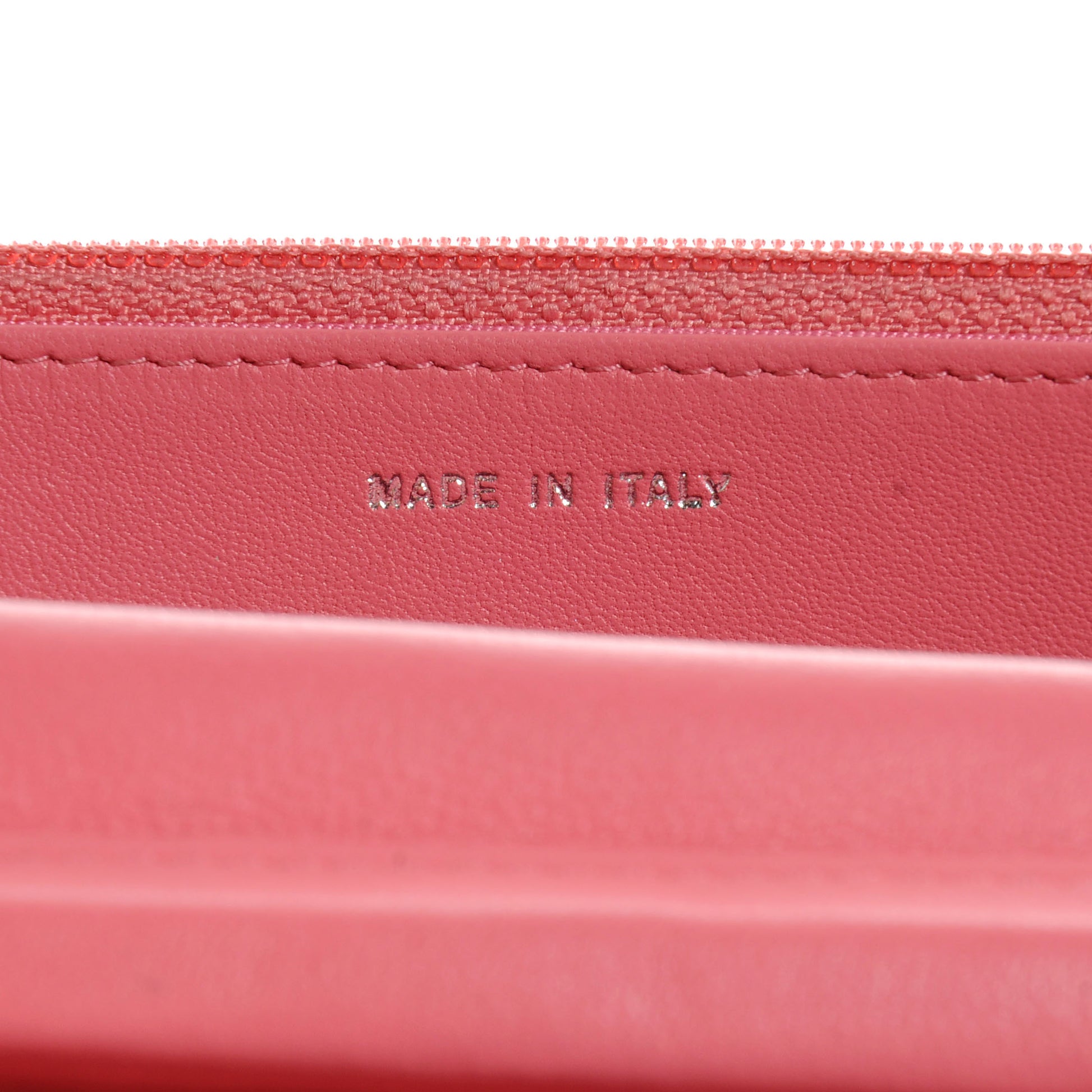 Chanel Lambskin Wallet On Chain WOC Pink 8 of 9