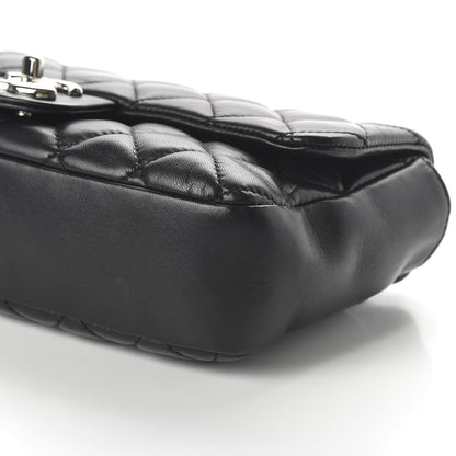 Chanel Lambskin Quilted Medium Coco Rain Flap Black 9 of 12