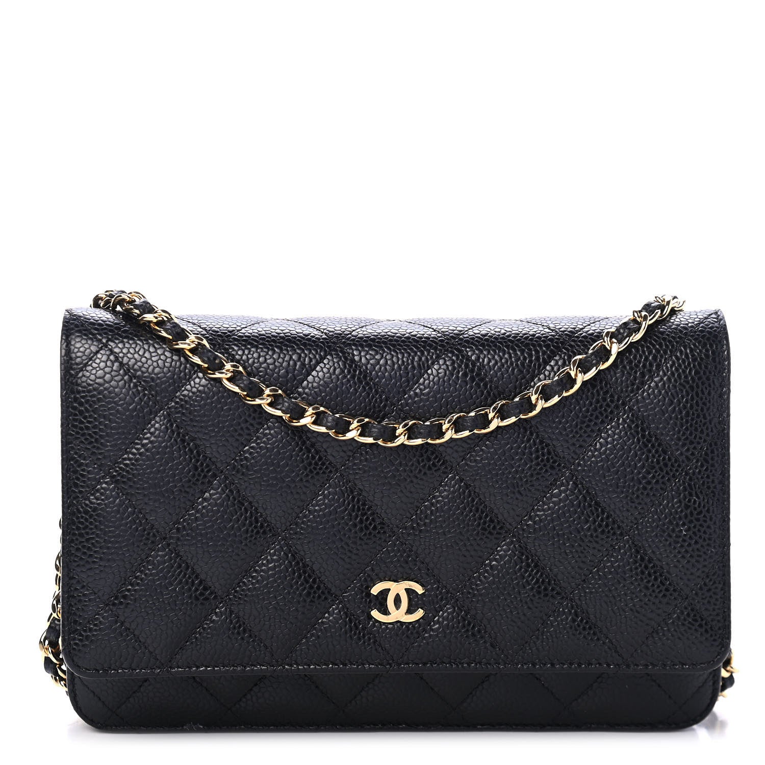 Chanel Caviar Quilted Wallet On Chain WOC Black 1 of 4