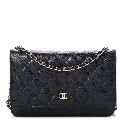 Chanel Caviar Quilted Wallet On Chain WOC Black 1 of 4