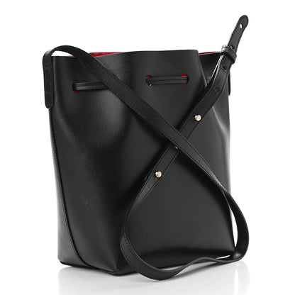 Mansur Gavriel Vegetable Tanned Calfskin Bucket Bag Black Flamma 3 of 10