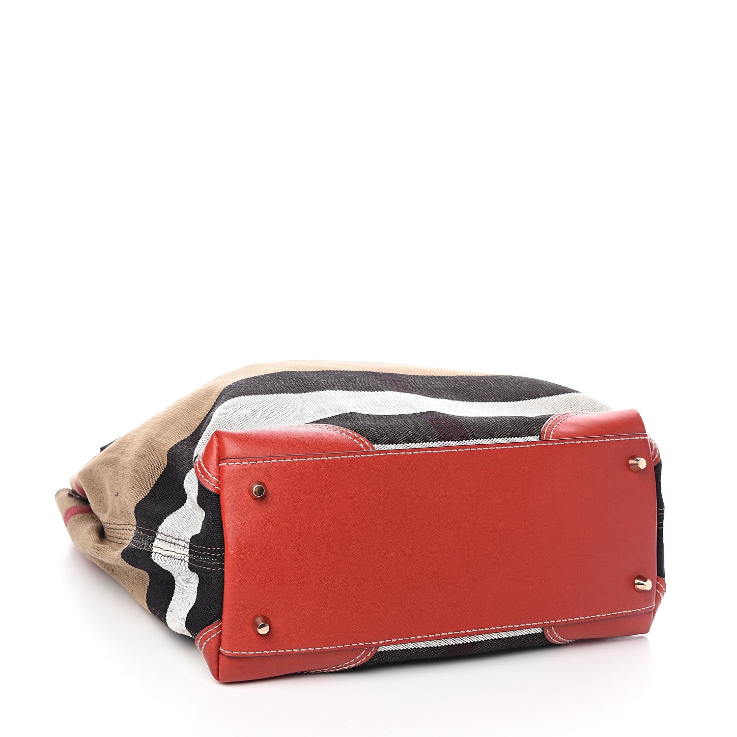 Burberry Canvas Mega Check Medium Maidstone Cadmium Red 3 of 8