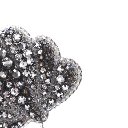 Gucci Crystal Shell Brooch Silver 6 of 6