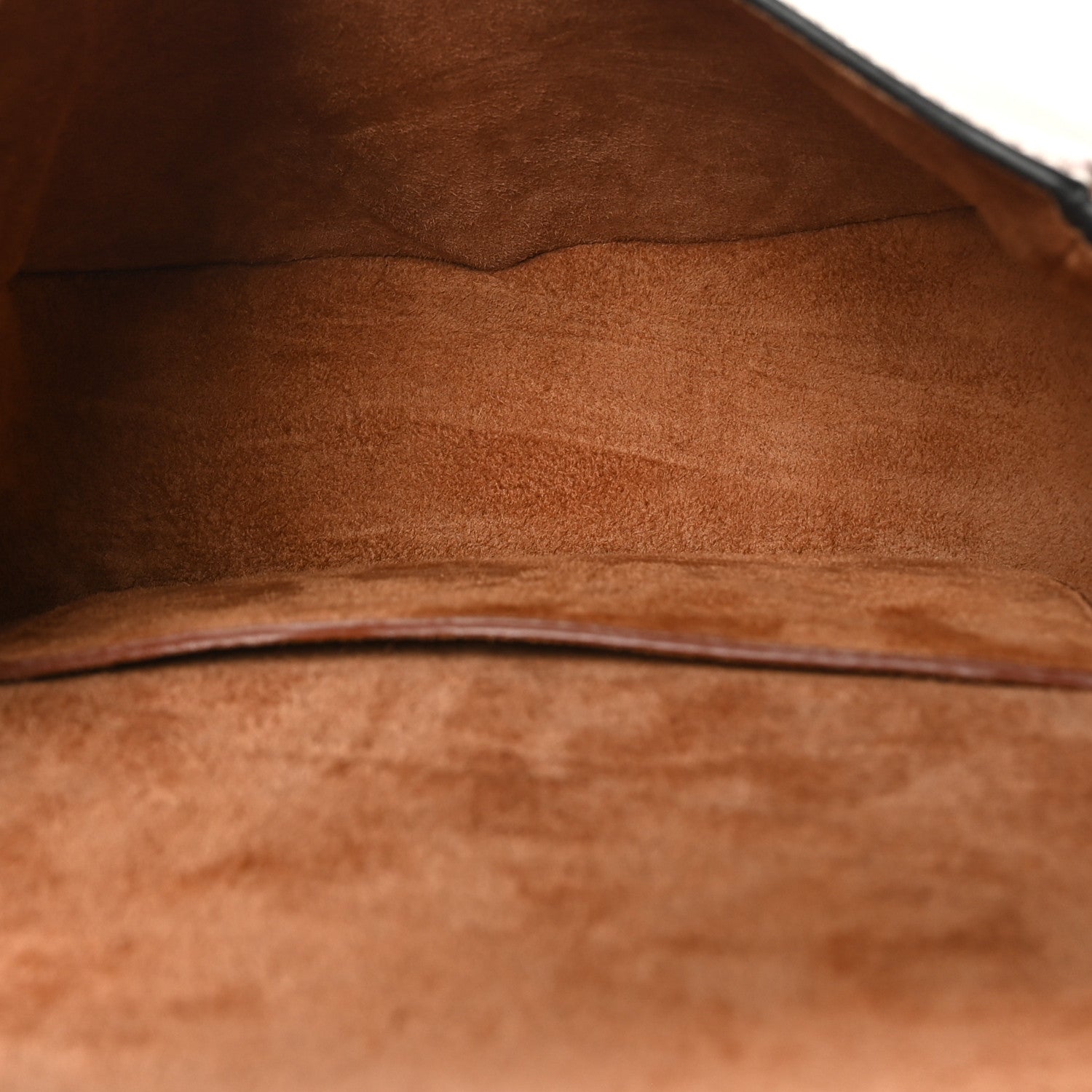 Celine Smooth Calfskin Studded Cuir Triomphe Folco Crossbody Bag Tan 5 of 9