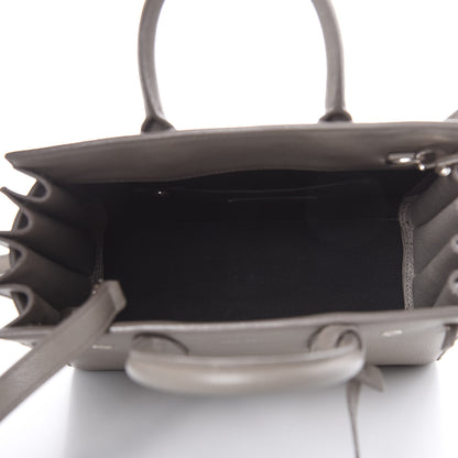 Saint Laurent Grained Calfskin Nano Sac De Jour Gray 4 of 13