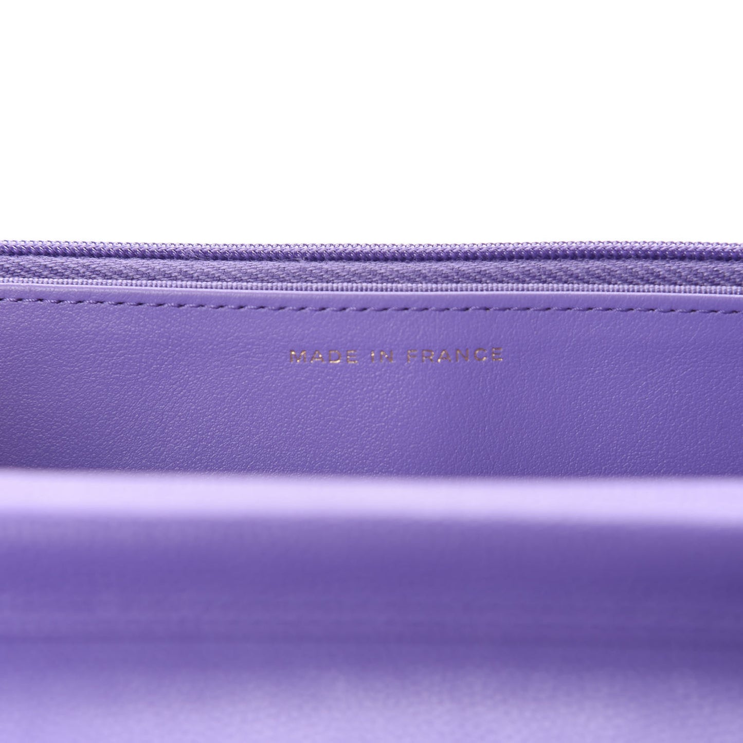 Caviar Quilted Wallet On Chain WOC Purple
