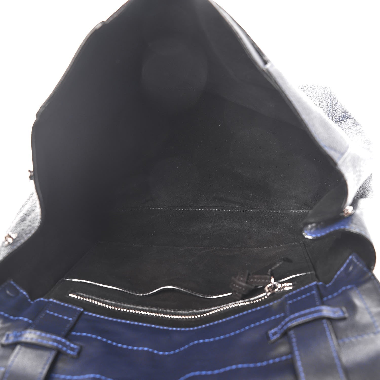 Proenza Schouler Pebbled Calfskin PS Courier Backpack True Navy 5 of 7