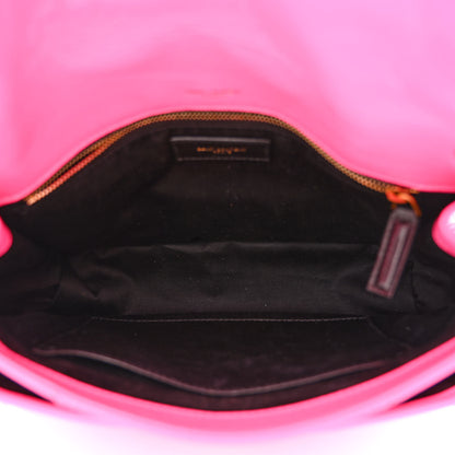 Saint Laurent Crinkled Calfskin Matelasse Monogram Medium Niki Chain Satchel Rose Glow 5 of 10