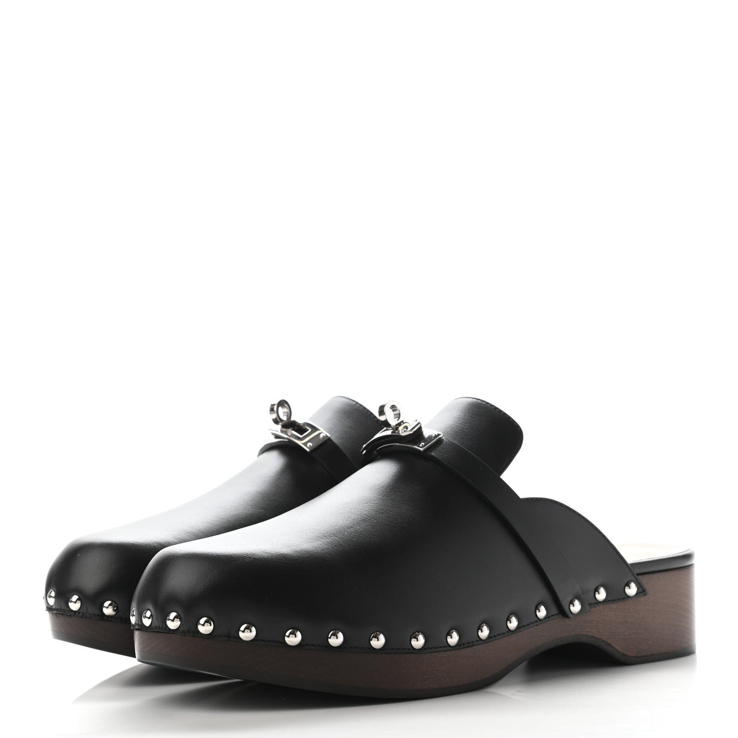 Calfskin Carlotta Mules 40 Black