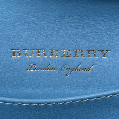 Burberry House Check Calfskin Mini Buckle Crossbody Bag Blue 5 of 7