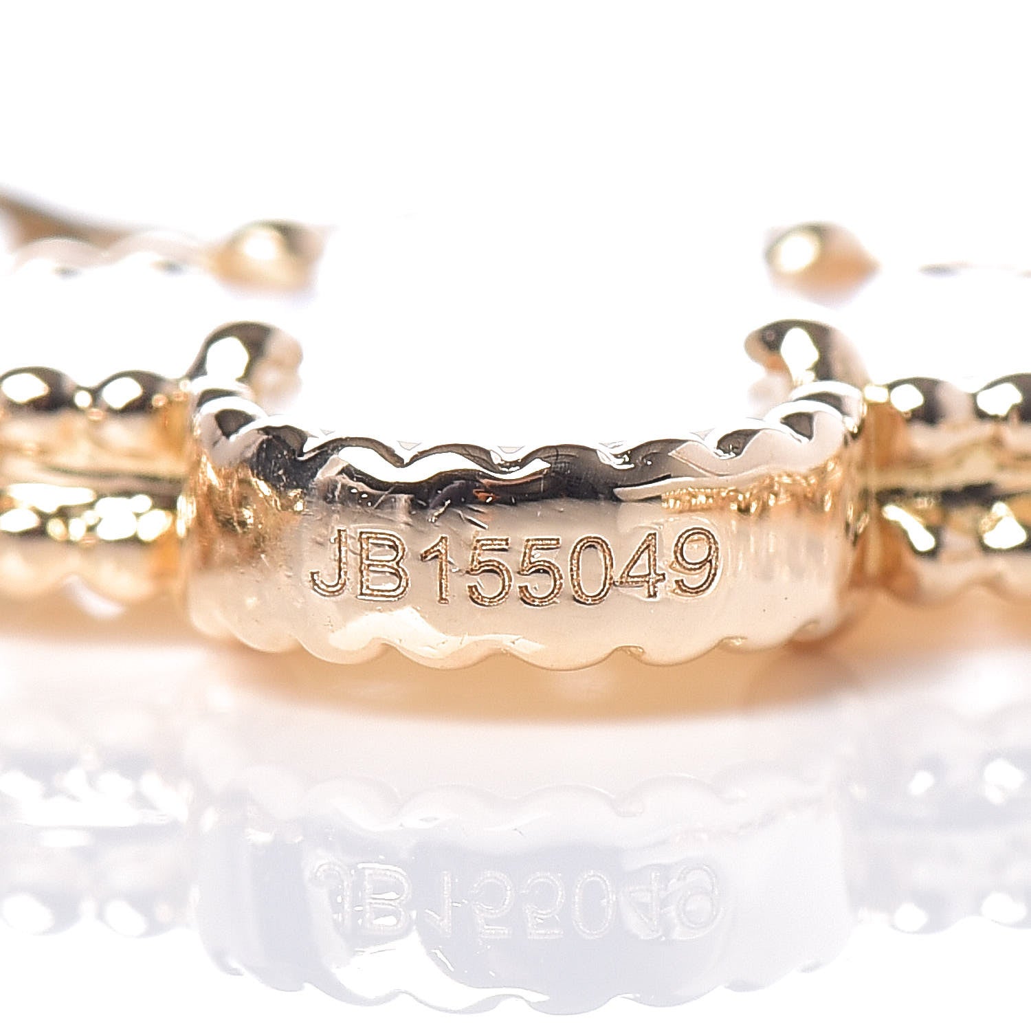 Van Cleef & Arpels 18K Yellow Gold Mother of Pearl 5 Motifs Vintage Alhambra Bracelet 5 of 6