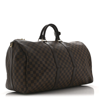 Louis Vuitton Damier Ebene Keepall Bandouliere 55 2 of 9