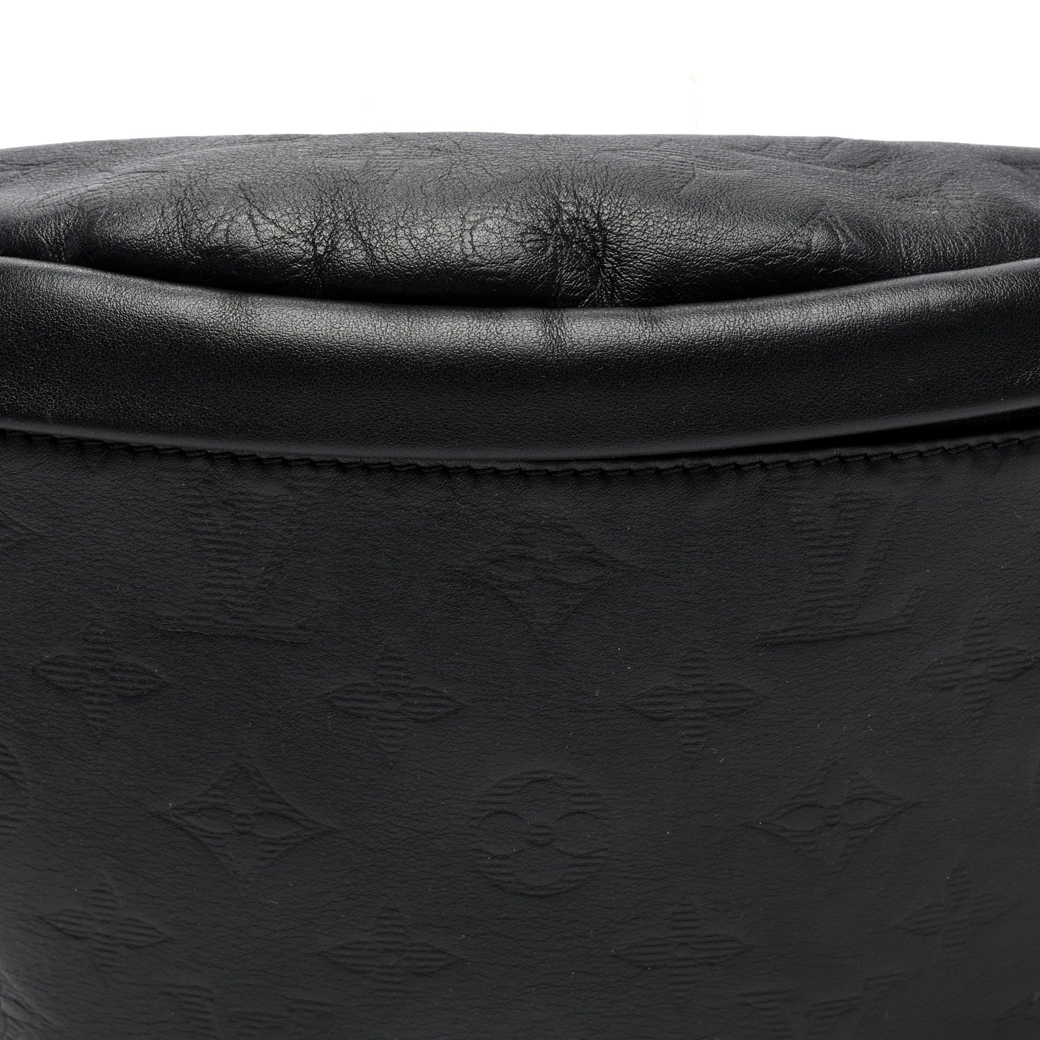 Louis Vuitton Calfskin Monogram Shadow Discovery Bumbag Black 7 of 9