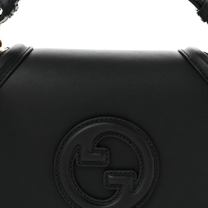 Gucci Roxy Calfskin Medium Blondie Top Handle Bag Black 8 of 10