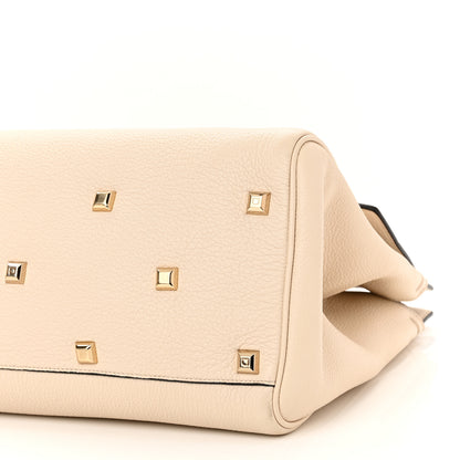 Salvatore Ferragamo Calfskin Large Studio Bag Bone 11 of 16