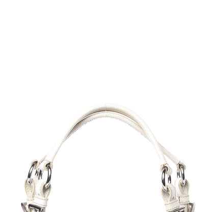 Prada Canvas Calfskin Shoulder Bag 14 of 17
