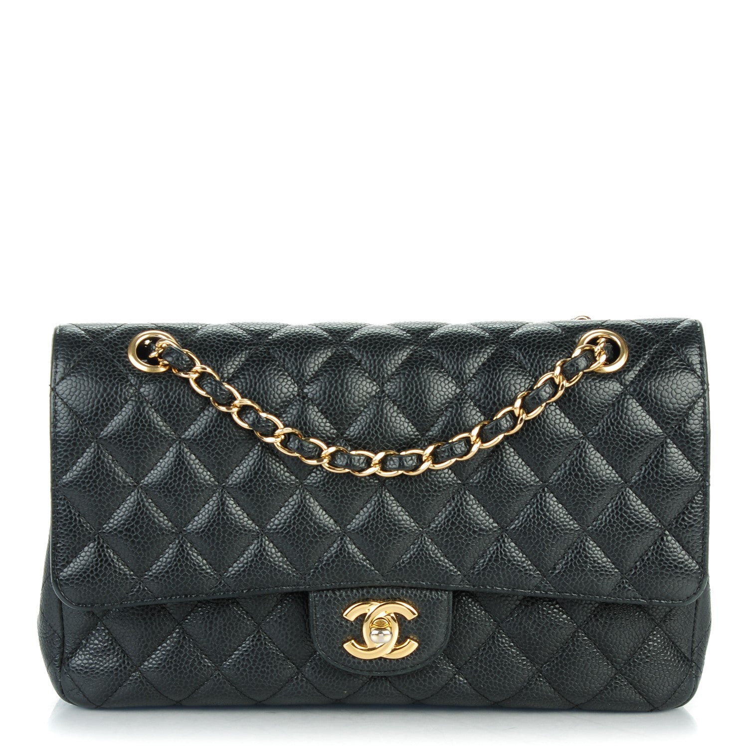 Chanel Caviar Quilted Medium Double Flap Black 1 of 6