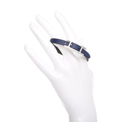 Hermes Swift Behapi Simple Tour Bracelet Black Bleu Saphir 2 of 7