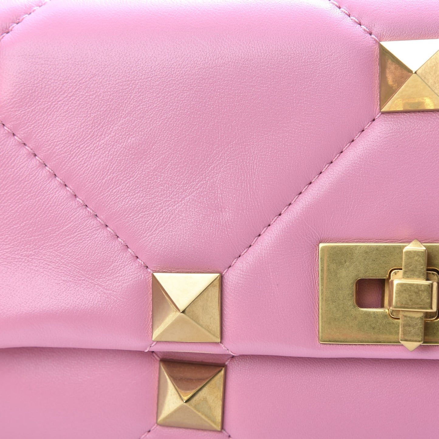 Nappa Large Roman Stud Shoulder Bag Giacinto