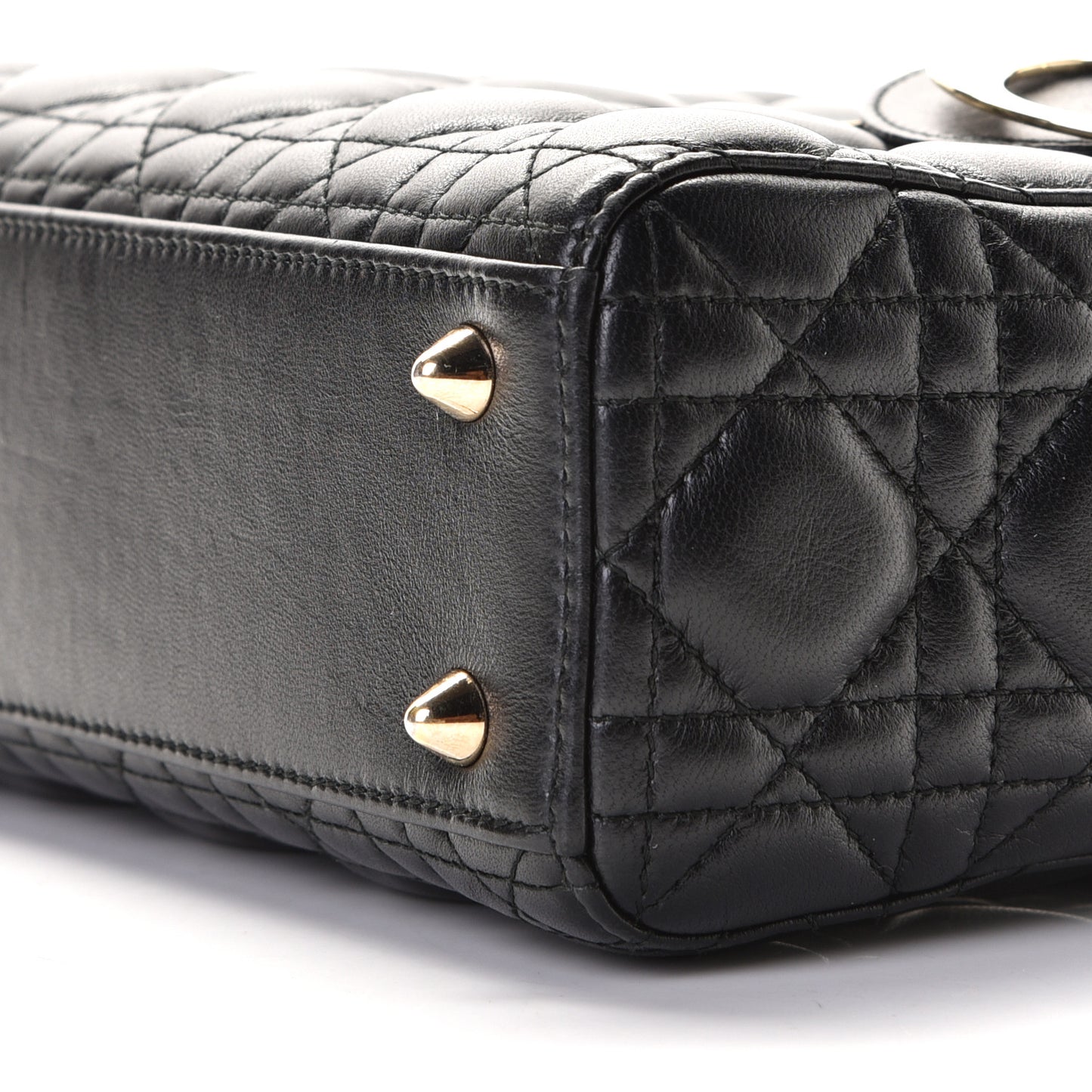 Lambskin Cannage Small My ABCDior Lady Dior Black