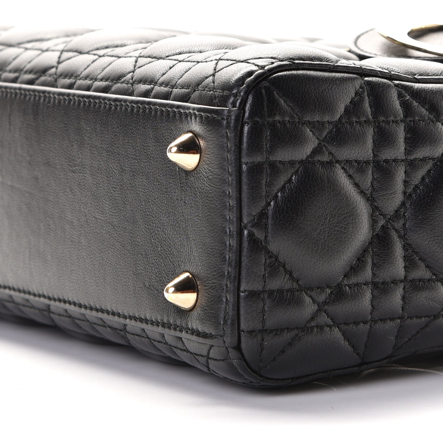 Christian Dior Lambskin Cannage Small My ABCDior Lady Dior Black 6 of 8