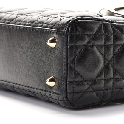 Christian Dior Lambskin Cannage Small My ABCDior Lady Dior Black 6 of 8