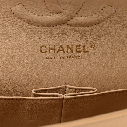 Chanel Caviar Quilted Medium Double Flap Beige 6 of 12