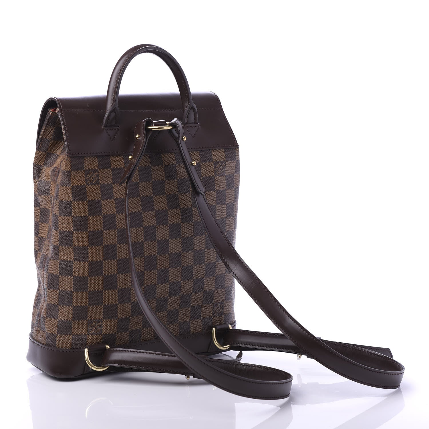 Louis Vuitton Damier Ebene Soho Backpack 2 of 10