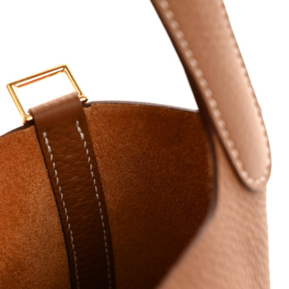 Hermes Taurillon Clemence Picotin Lock 18 PM Gold 7 of 11