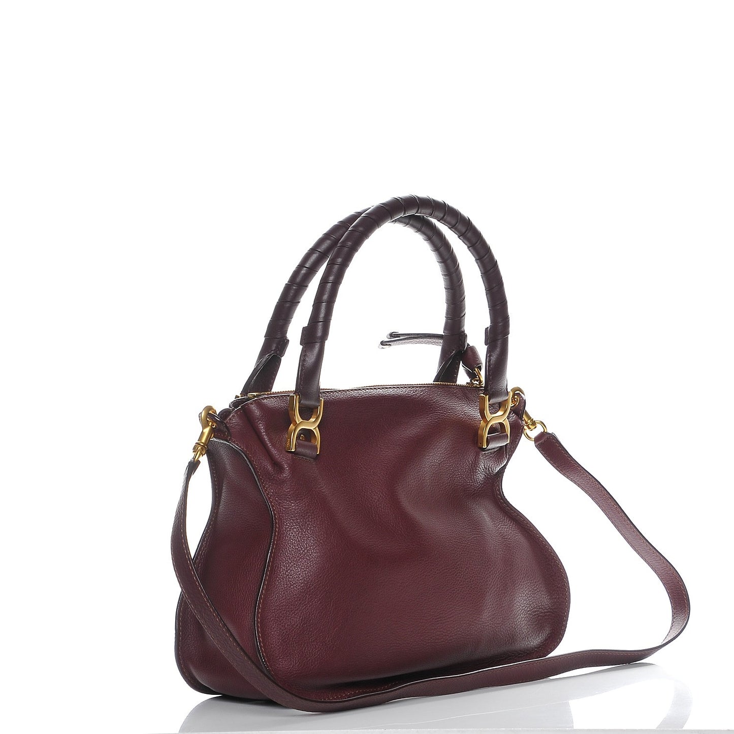 Calfskin Medium Marcie Satchel Wild Purple