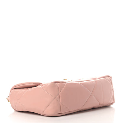 Chanel Goatskin Quilted Medium Chanel 19 Flap Light Pink 3 of 4