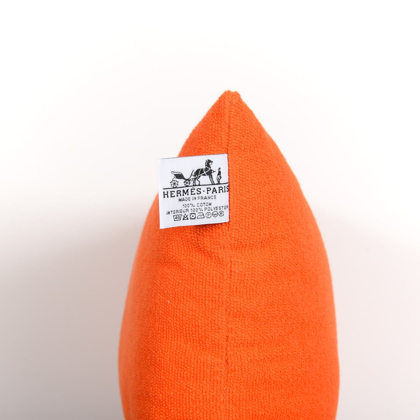 Cotton Terry Yachting Uni Beach Pillow Orange Kumquat