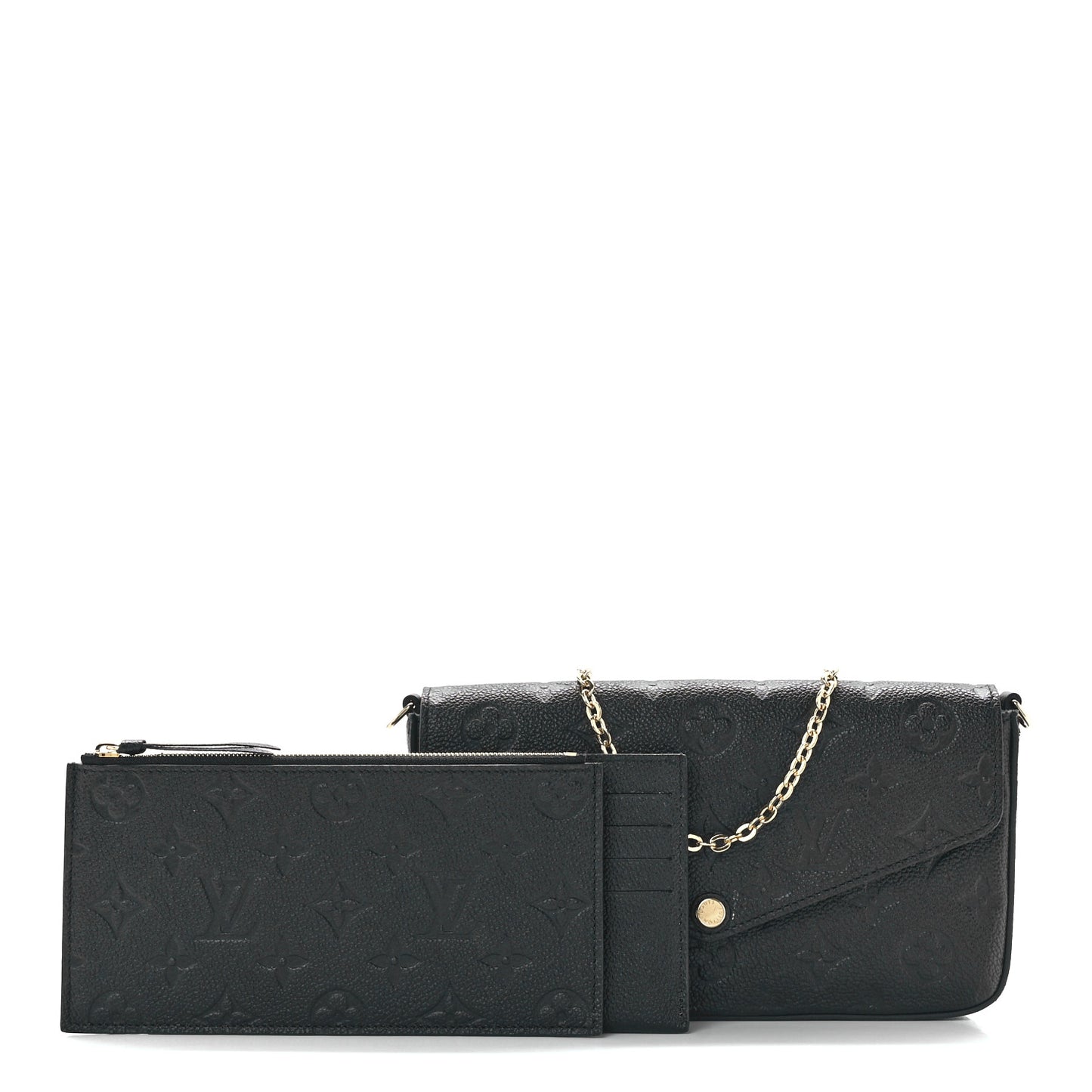 Empreinte Pochette Felicie Chain Wallet Black