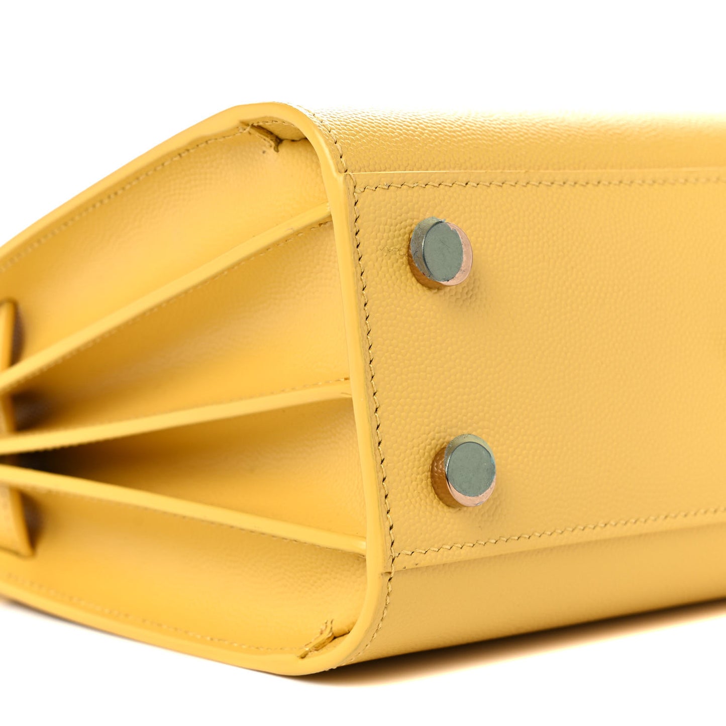 Grained Calfskin Nano Sac De Jour Jaune