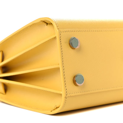 Saint Laurent Grained Calfskin Nano Sac De Jour Jaune 7 of 10