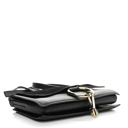 Chloe Suede Calfskin Small Faye Shoulder Bag Black 4 of 10