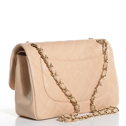 Chanel Caviar Quilted Jumbo Double Flap Beige Clair 3 of 8