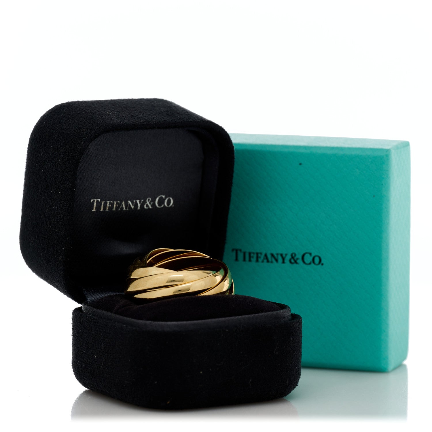 Tiffany 18K Yellow Gold Paloma's Melody Nine-Band Ring 60 9 7 of 8
