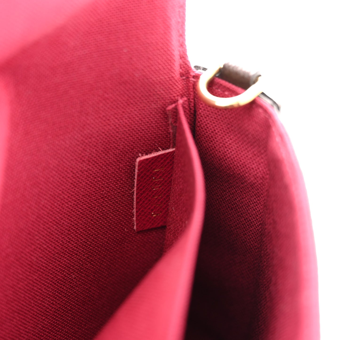 Monogram Pochette Felicie Chain Wallet Fuchsia