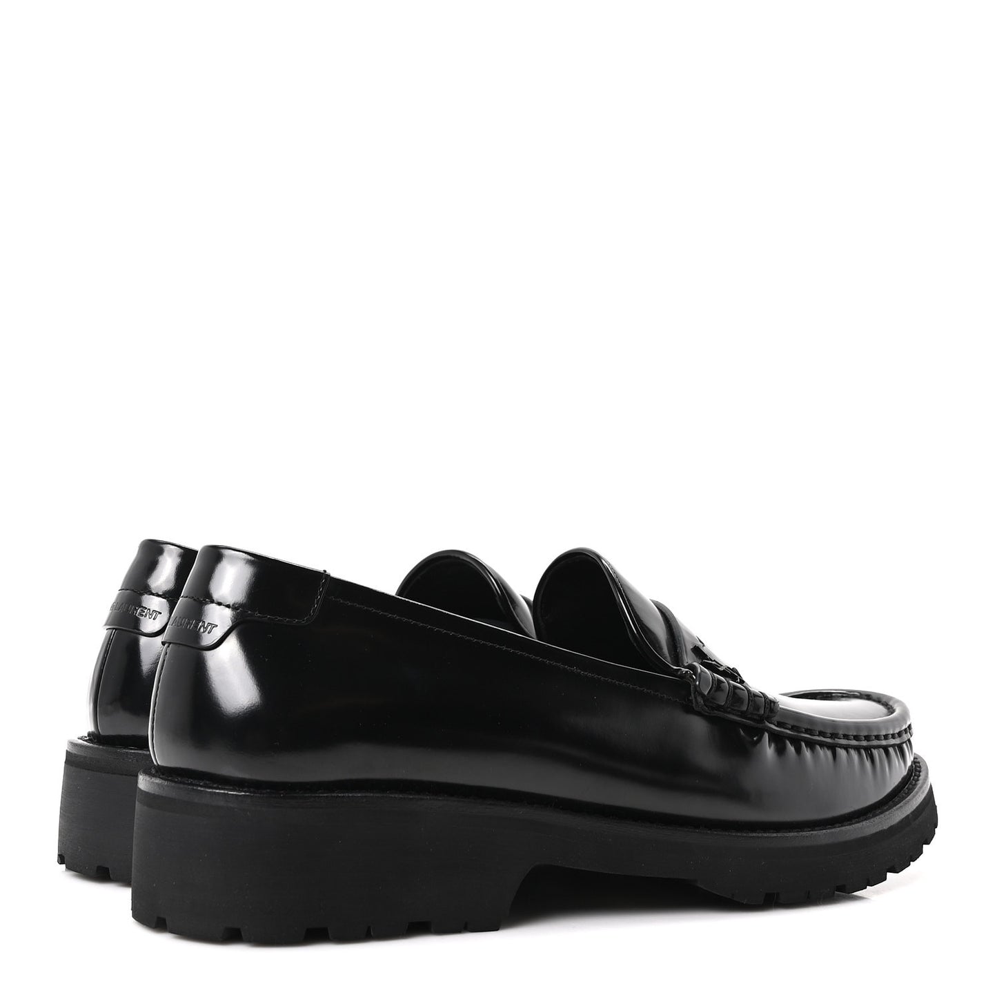 Glazed Calfskin Mens Master Le Loafer 15 Moccassins 43 Black