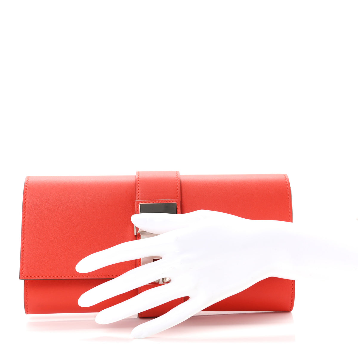 Hermes Swift Medor 23 Clutch Capucine 2 of 11